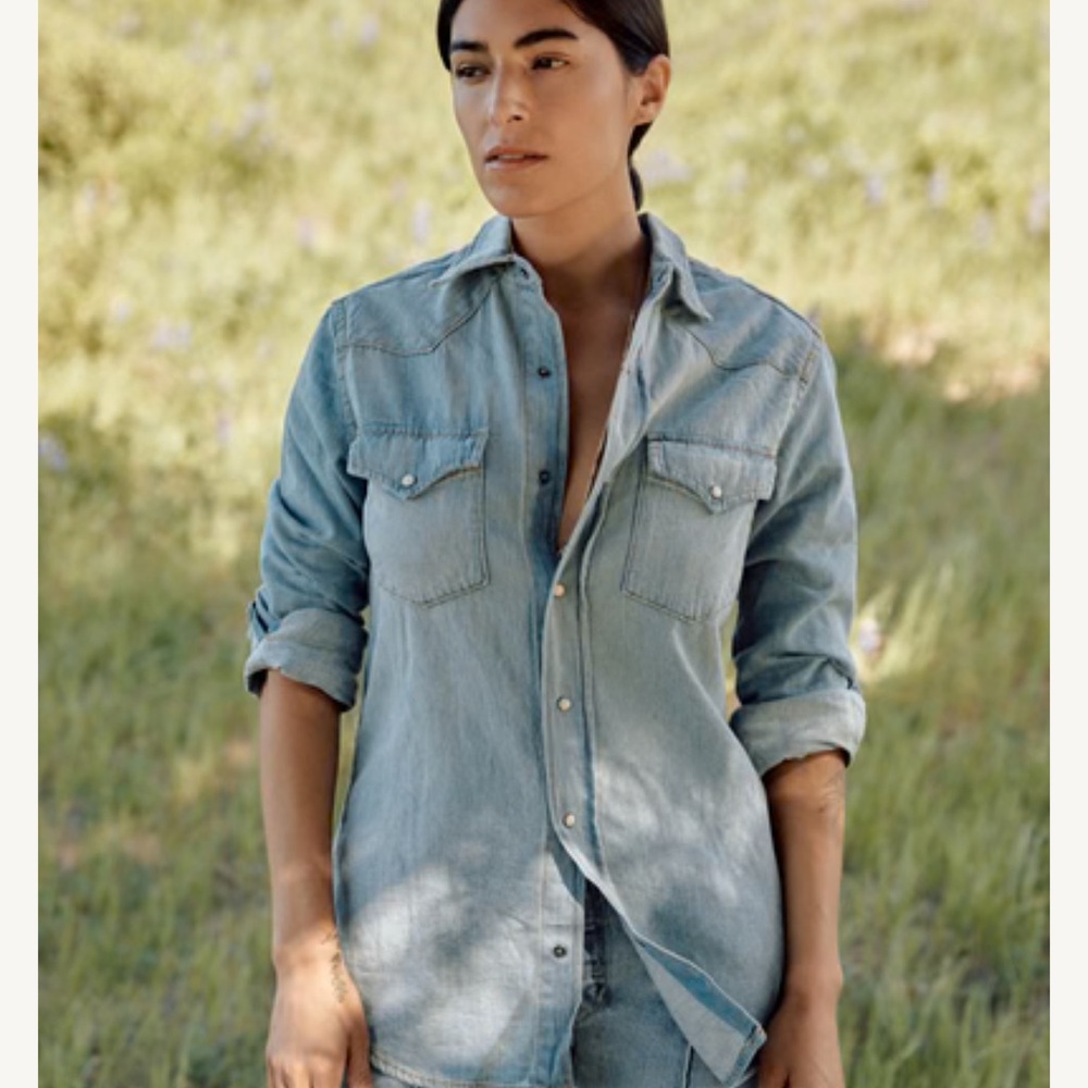 Imogene and Willie Leah Denim Shirt size XS